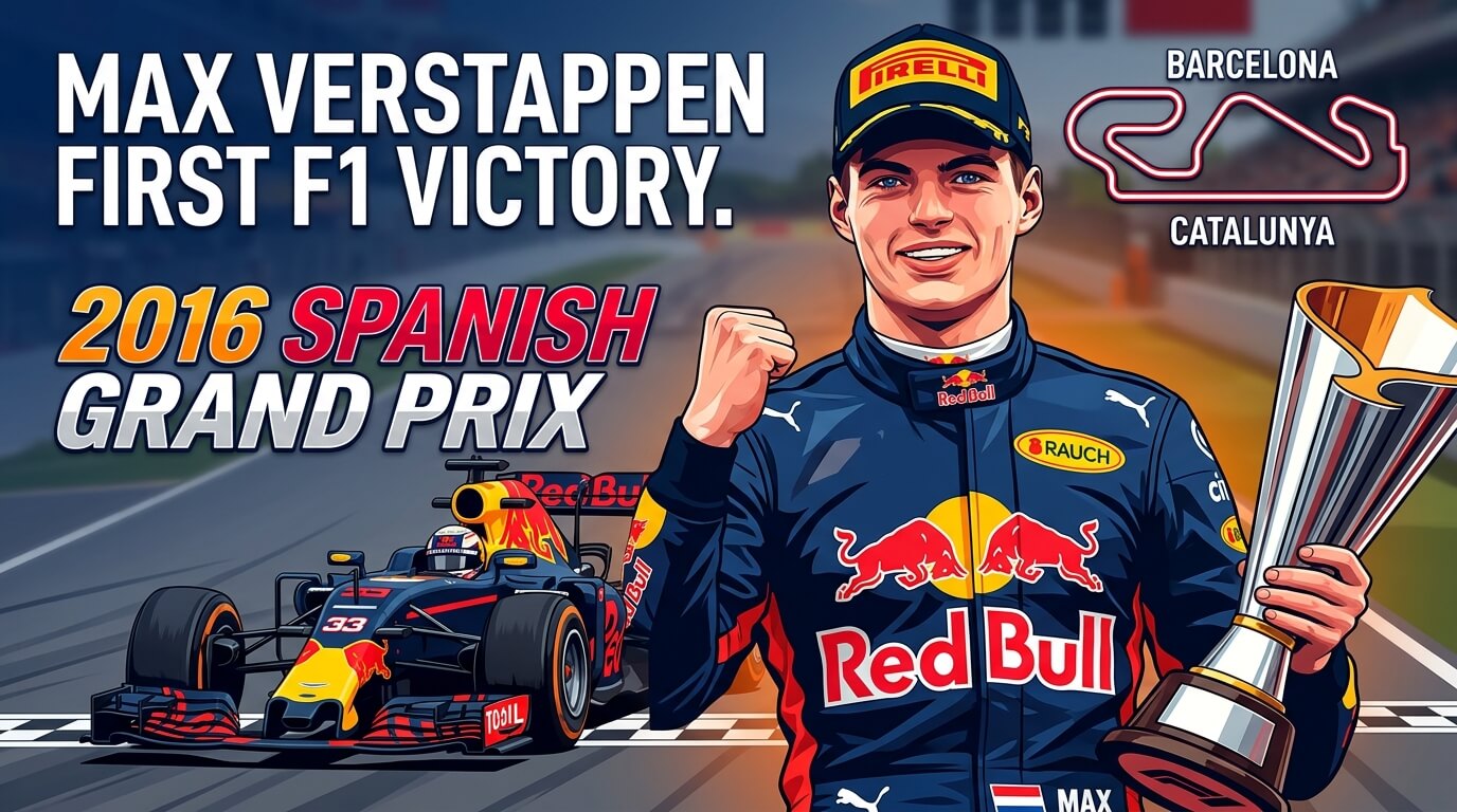 At Which Grand Prix Did Max Verstappen Secure His First-Ever Formula 1 Victory in 2016